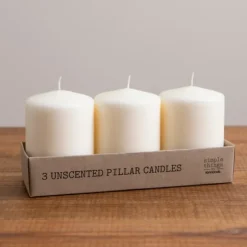 Kirkland's Home Candles-4 In. Pillar Candles, Set Of 3