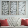 Kirkland's Home Wall Plaques-Abstract Floral Panel Plaques, Set Of 3