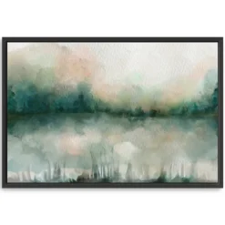 Kirkland's Home Framed Art-Abstract Foggy Marsh Framed Wall Art