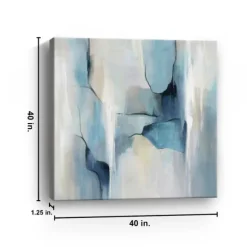 Kirkland's Home Canvas Art-Abstract In Blues Giclee Canvas Art Print
