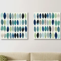 Kirkland's Home Canvas Art-Abstract Leaf Giclee Canvas Art Prints, Set Of 2