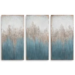 Kirkland's Home Canvas Art-Abstract 3-Pc. Giclee Canvas Art Print Set