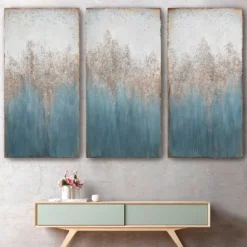 Kirkland's Home Canvas Art-Abstract 3-Pc. Giclee Canvas Art Print Set
