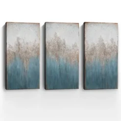 Kirkland's Home Canvas Art-Abstract 3-Pc. Giclee Canvas Art Print Set