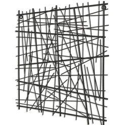 Kirkland's Home Wall Plaques-Abstract Square Metal Wall Plaque