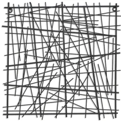 Kirkland's Home Wall Plaques-Abstract Square Metal Wall Plaque