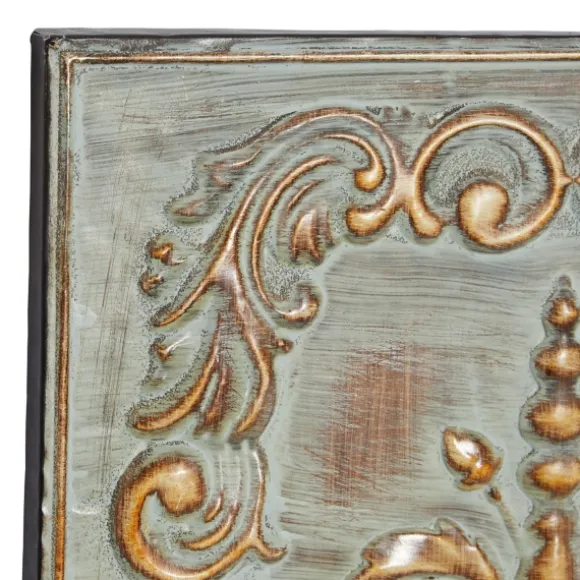 Kirkland's Home Wall Plaques-Aged Brass Fleur-De-Lis 4-Pc. Panel Wall Art