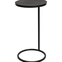 Kirkland's Home Accent & End Tables-Aged Metal Frame Slab Top Accent Table