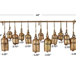 Kirkland's Home Decorative Accents-Aged Round Bells Wall Plaque