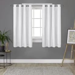 Kirkland's Home Curtains & Drapes-Alabaster Blackout 2-Pc. Curtain Panel Set, 63 In.