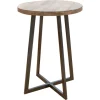 Kirkland's Home Accent & End Tables-Allie Natural Wood And Metal Accent Table