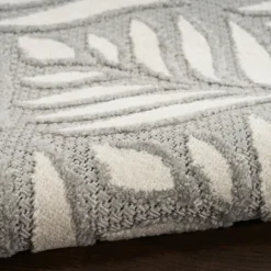 Kirkland's Home Outdoor Rugs-Aloha Ash Botanical Indoor/Outdoor Area Rug, 7X10