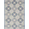 Kirkland's Home Outdoor Rugs-Aloha Blue Medallion Indoor/Outdoor Area Rug, 5X7