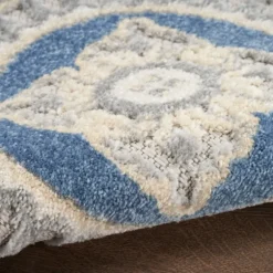 Kirkland's Home Outdoor Rugs-Aloha Blue Medallion Indoor/Outdoor Area Rug, 5X7