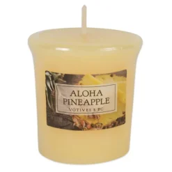 Kirkland's Home Candles-Aloha Pineapple Votive Candles, Set Of 8