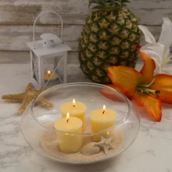 Kirkland's Home Candles-Aloha Pineapple Votive Candles, Set Of 8