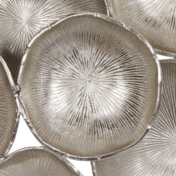 Kirkland's Home Wall Plaques-Aluminum Clustered Bowls Wall Plaque