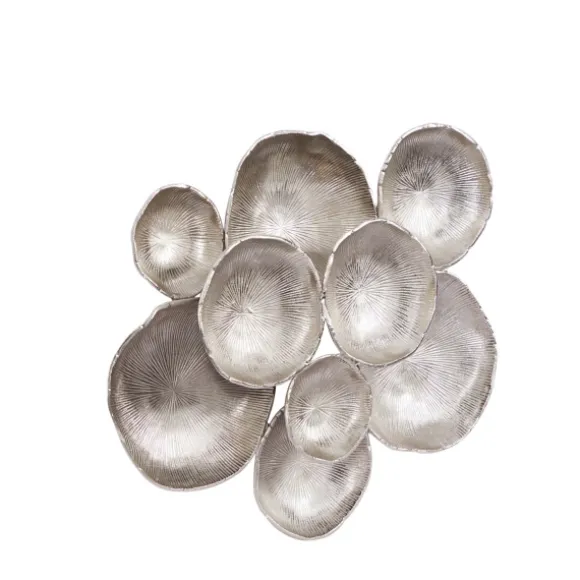 Kirkland's Home Wall Plaques-Aluminum Clustered Bowls Wall Plaque