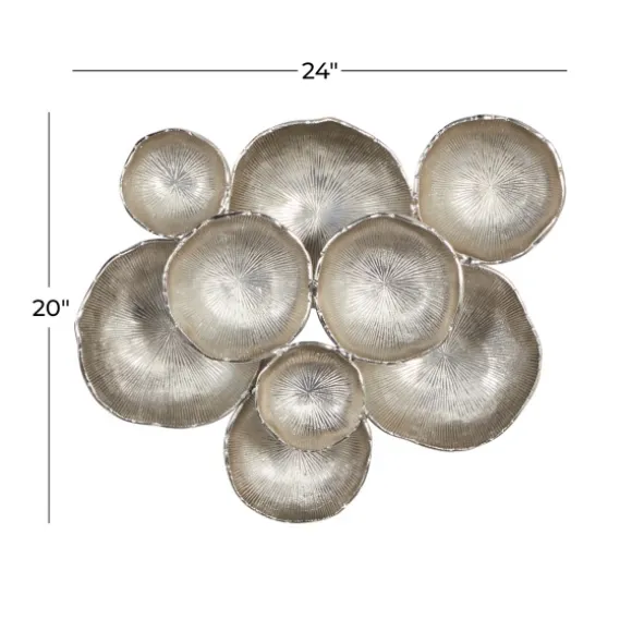 Kirkland's Home Wall Plaques-Aluminum Clustered Bowls Wall Plaque