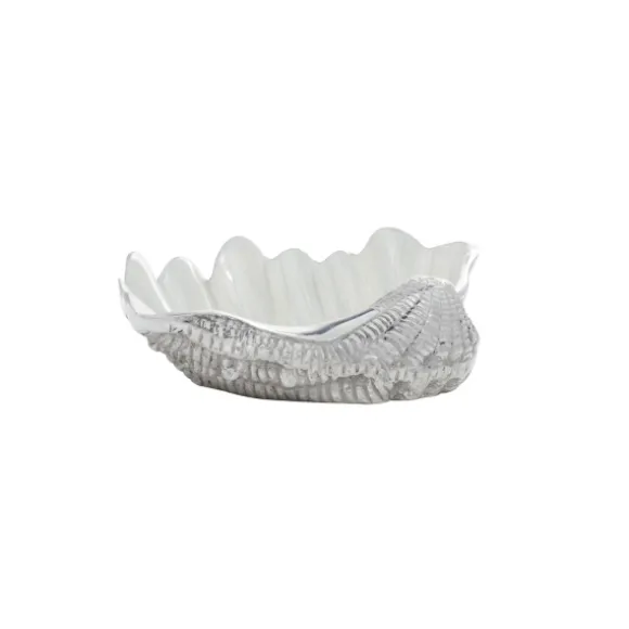 Kirkland's Home Decorative Bowls & Jars-Aluminum Seashell Bowl