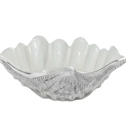 Kirkland's Home Decorative Bowls & Jars-Aluminum Seashell Bowl