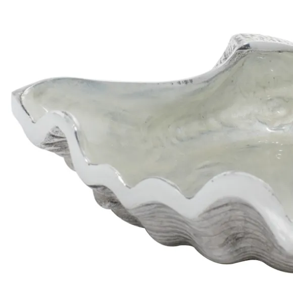 Kirkland's Home Decorative Bowls & Jars-Aluminum Seashell Bowl