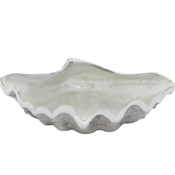 Kirkland's Home Decorative Bowls & Jars-Aluminum Seashell Bowl