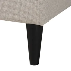 Kirkland's Home Beds & Headboards-Amala Beige Button Tufted Queen Bed Frame