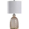 Kirkland's Home Table Lamps-Amber Tinted Glass Jar Table Lamp