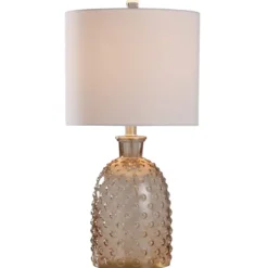 Kirkland's Home Table Lamps-Amber Tinted Glass Jar Table Lamp