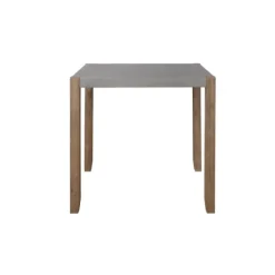 Kirkland's Home Dining Tables-Amber Wood And Faux Concrete Dining Table