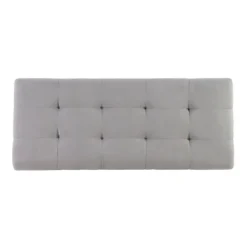 Kirkland's Home Entryway Furniture-Amelia Tufted Shoe Storage Ottoman Bench
