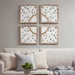 Kirkland's Home Wall Plaques-And Brown 4-Pc. Medallion Plaque