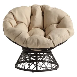Kirkland's Home Accent Chairs-And Brown Woven Papasan Chair