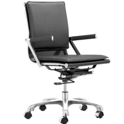 Kirkland's Home Office Furniture-And Chrome Ergonomic Office Chair