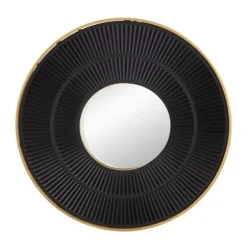 Kirkland's Home Decorative Mirrors-And Gold Double Ribbed Wall Mirror