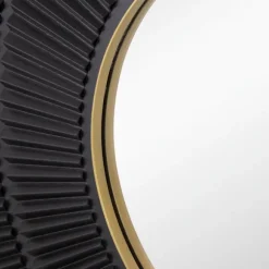 Kirkland's Home Decorative Mirrors-And Gold Double Ribbed Wall Mirror