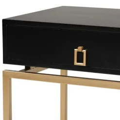 Kirkland's Home Nightstands-And Gold 1-Drawer Nightstand