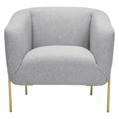 Kirkland's Home Accent Chairs-And Gold Rounded Back Accent Chair