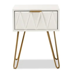 Kirkland's Home Accent & End Tables-And Gold Single Drawer Accent Table