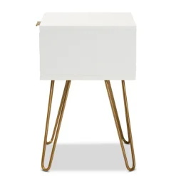 Kirkland's Home Accent & End Tables-And Gold Single Drawer Accent Table