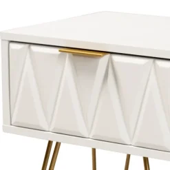 Kirkland's Home Accent & End Tables-And Gold Single Drawer Accent Table