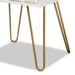 Kirkland's Home Accent & End Tables-And Gold Single Drawer Accent Table