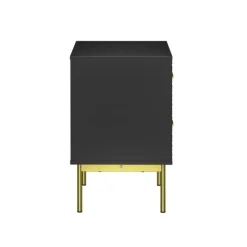 Kirkland's Home Nightstands-And Gold Wave Nightstand