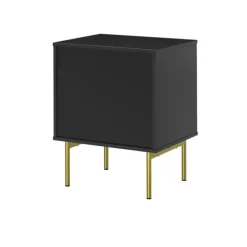 Kirkland's Home Nightstands-And Gold Wave Nightstand
