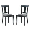 Kirkland's Home Dining Chairs-And Gray Linen Dining Chairs, Set Of 2