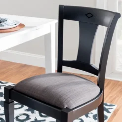 Kirkland's Home Dining Chairs-And Gray Linen Dining Chairs, Set Of 2