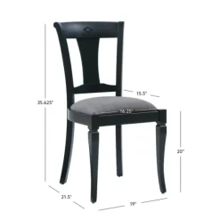 Kirkland's Home Dining Chairs-And Gray Linen Dining Chairs, Set Of 2