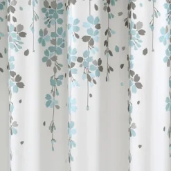 Kirkland's Home Shower Curtains-And Gray Weeping Flower Shower Curtain