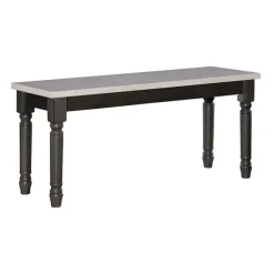 Kirkland's Home Dining Chairs-And Gray Wood Two Tone Dining Bench